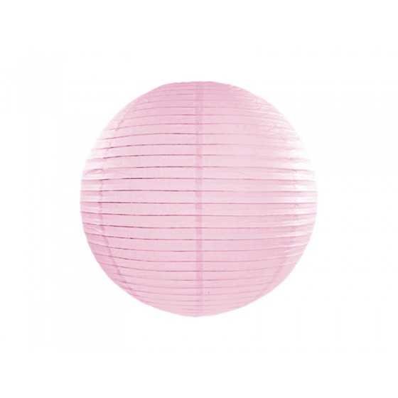 Lampion en papier rose clair de 35 cm