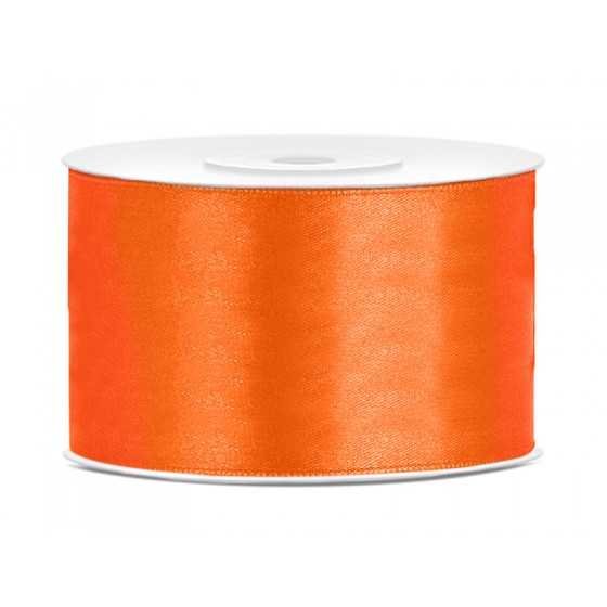 25 m ruban satin orange 3,8 cm