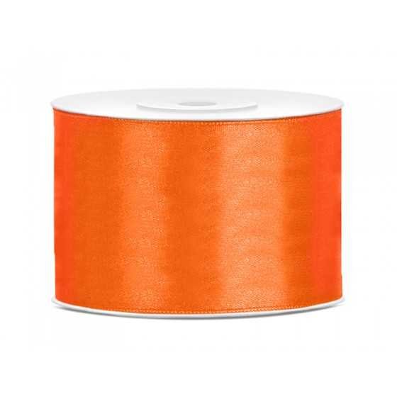 25 m ruban satin orange 5 cm