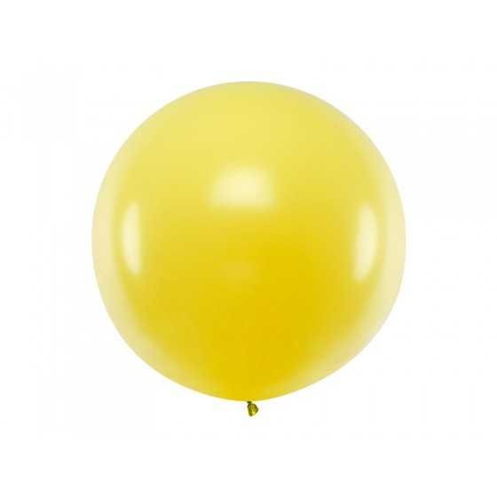 Ballon géant jaune pastel