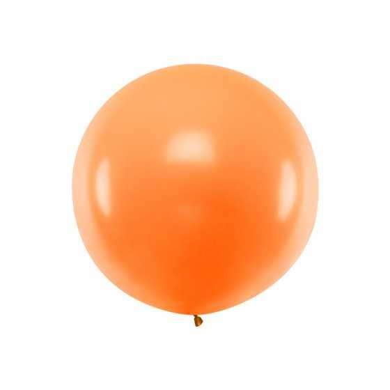 Ballon géant orange pastel