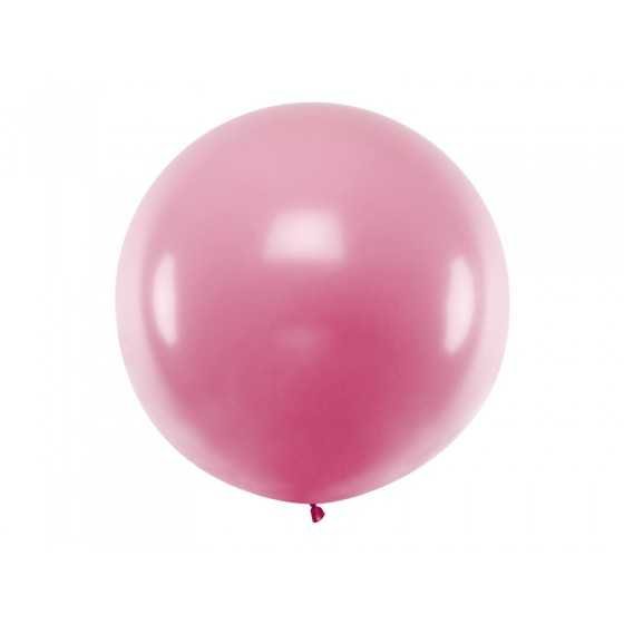 Ballon géant rose clair métallique