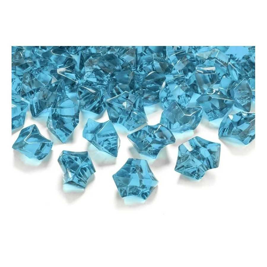 50 cristaux bloc de glace turquoise