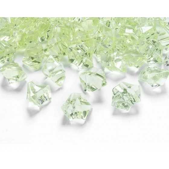 50 cristaux bloc de glace vert clair