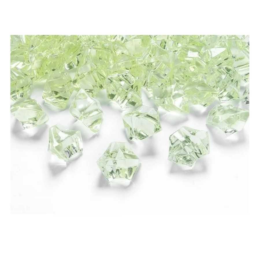 50 cristaux bloc de glace vert clair