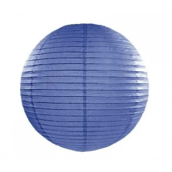 Lampion en papier bleu marine de 35 cm