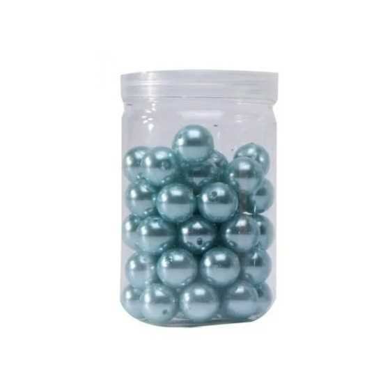 10 perles turquoise de 2,8 cm