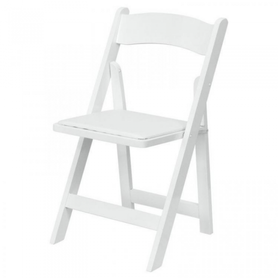 Location chaise pliante blanche