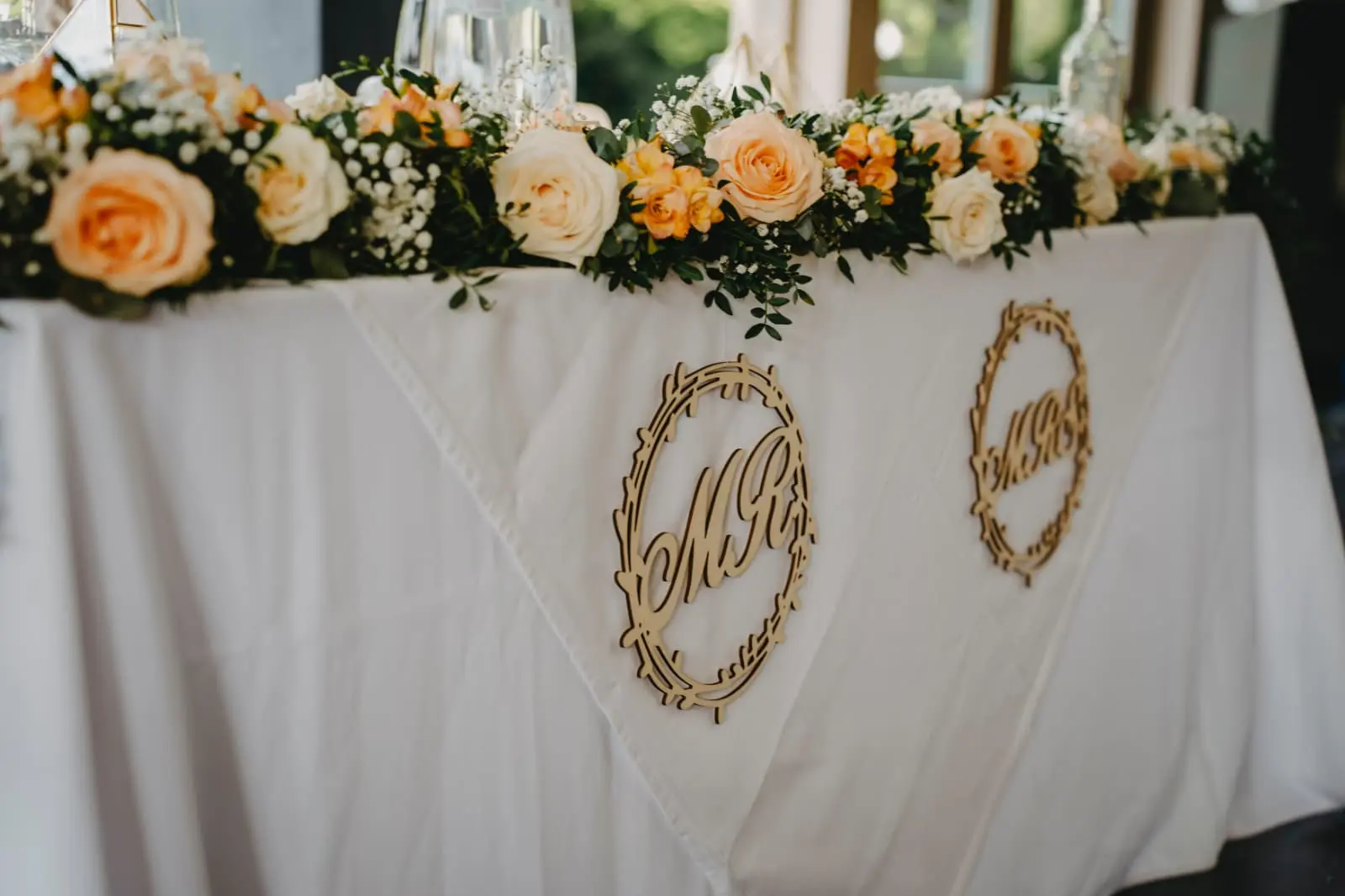 Mr & Mrs table d'honneur