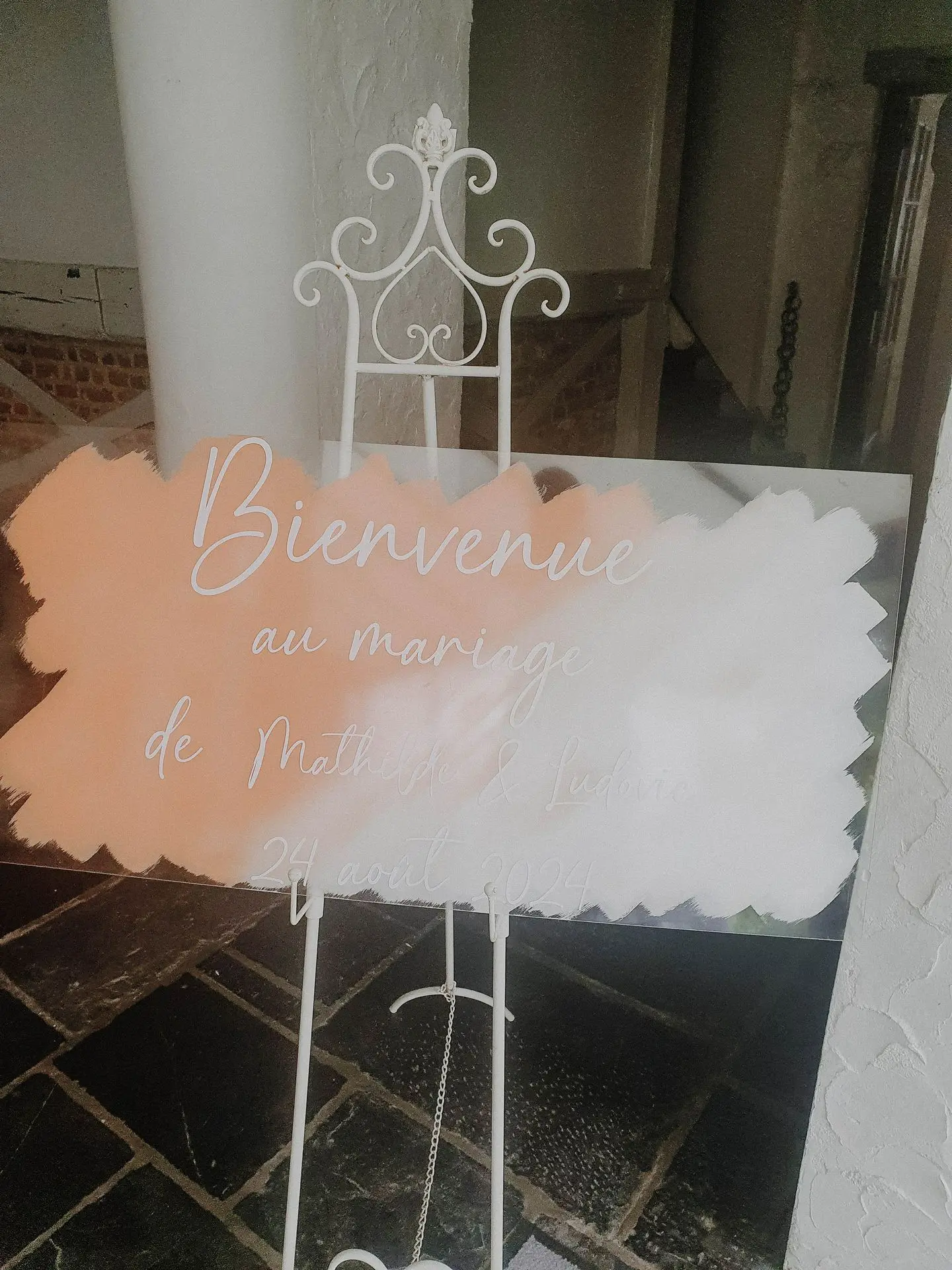 Panneau de bienvenue plexi