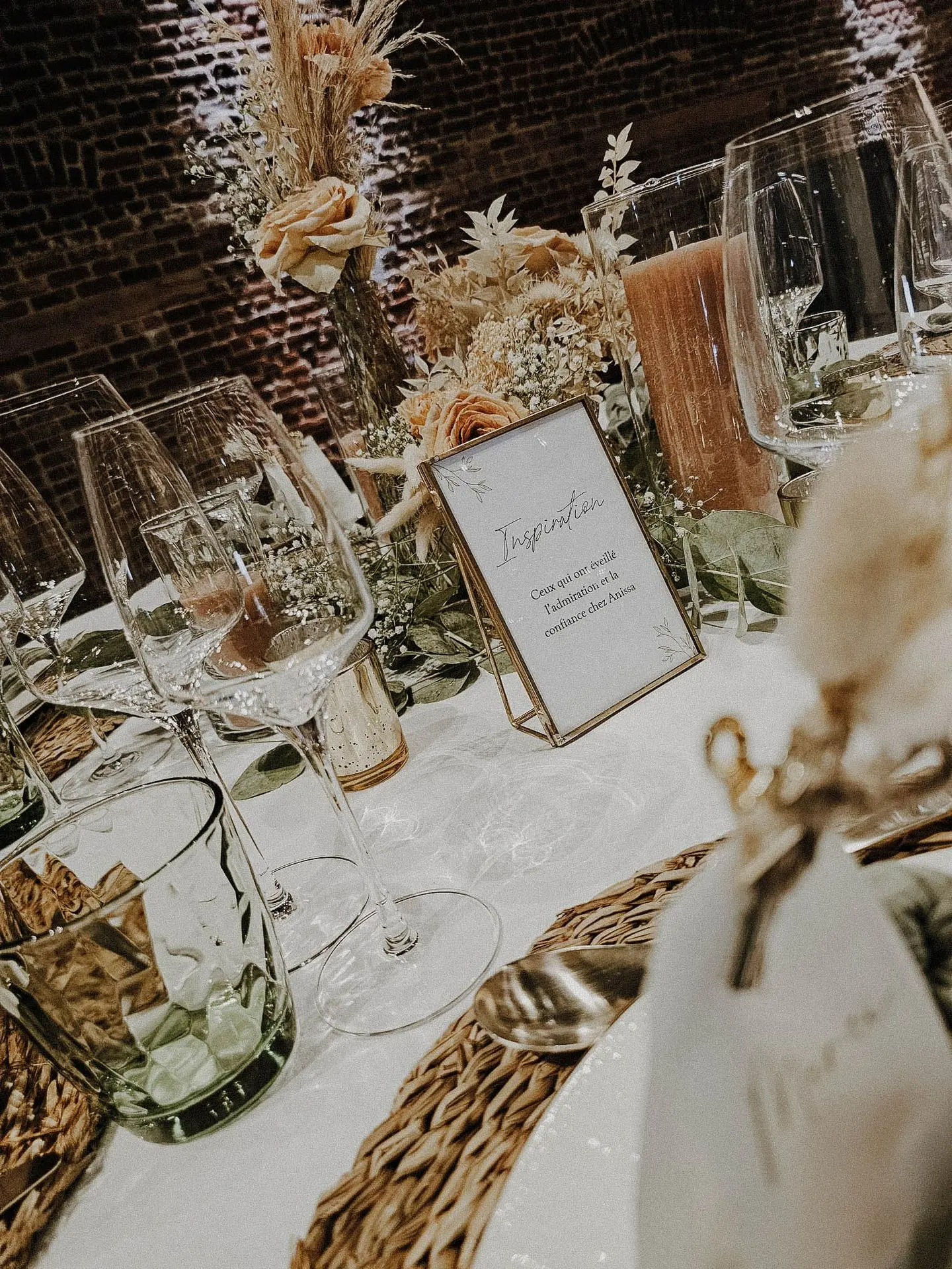 Nom de table dans un cadre