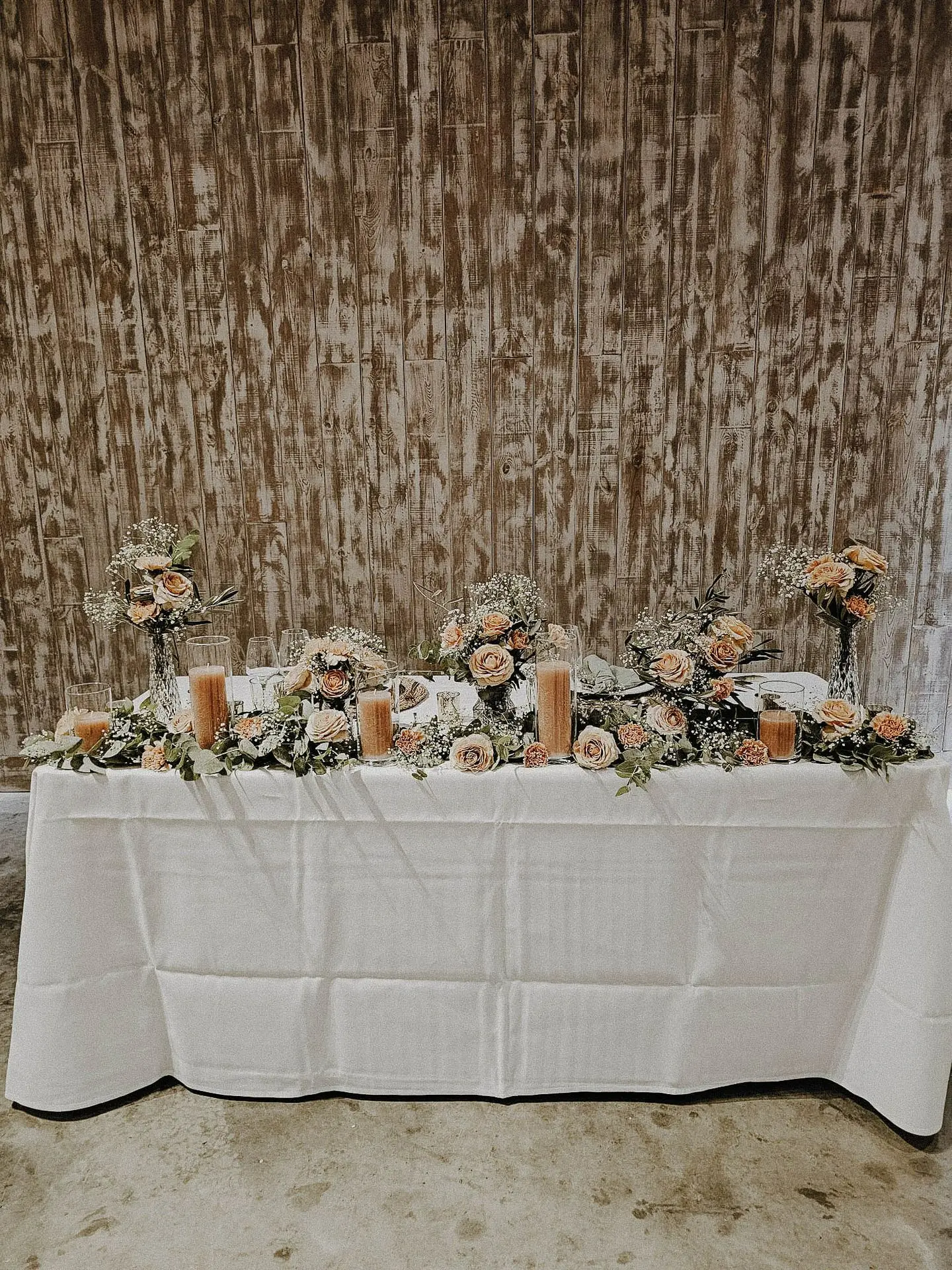 Table d'honneur avec mariage