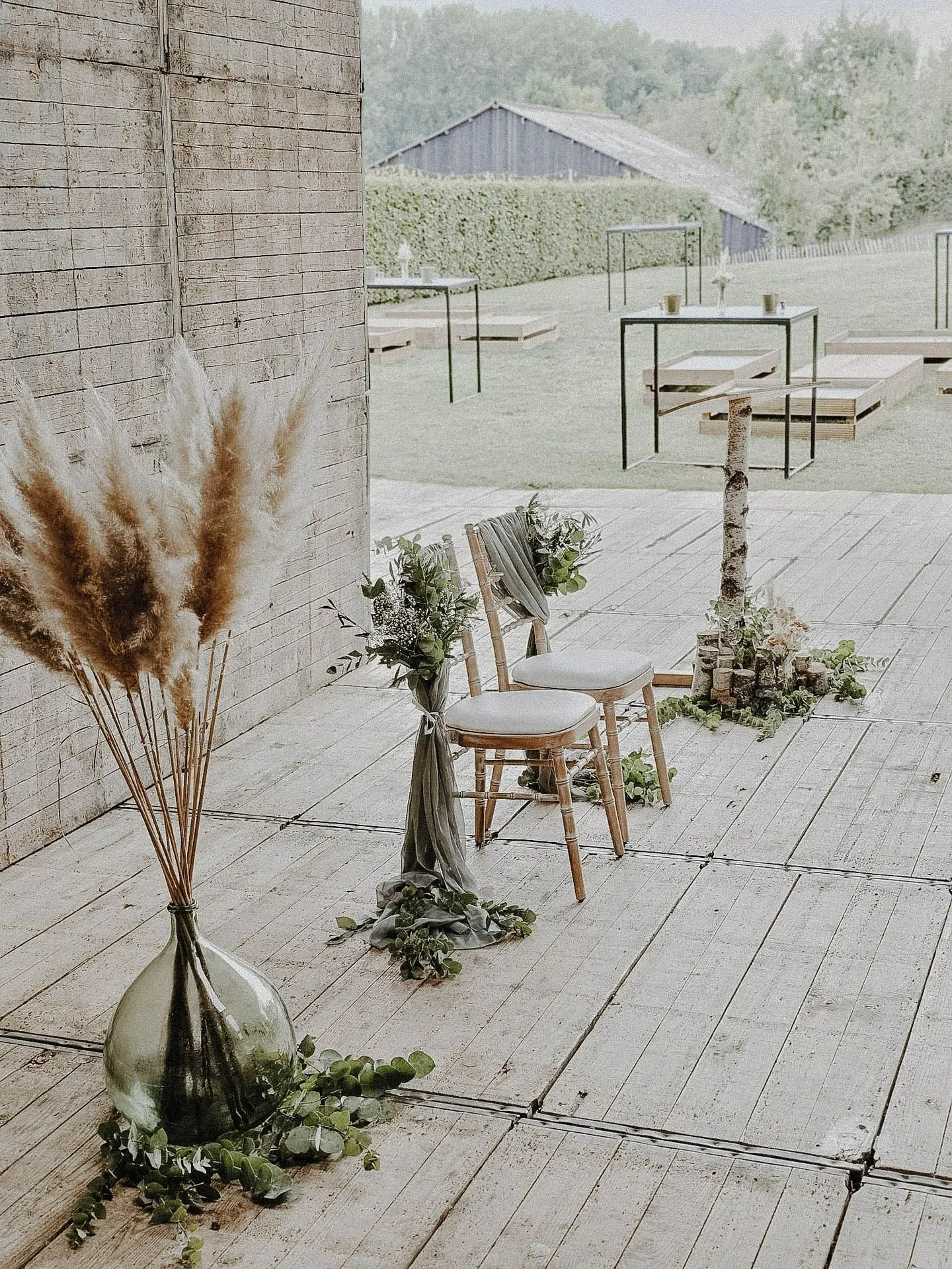 Dame jeanne avec pampa