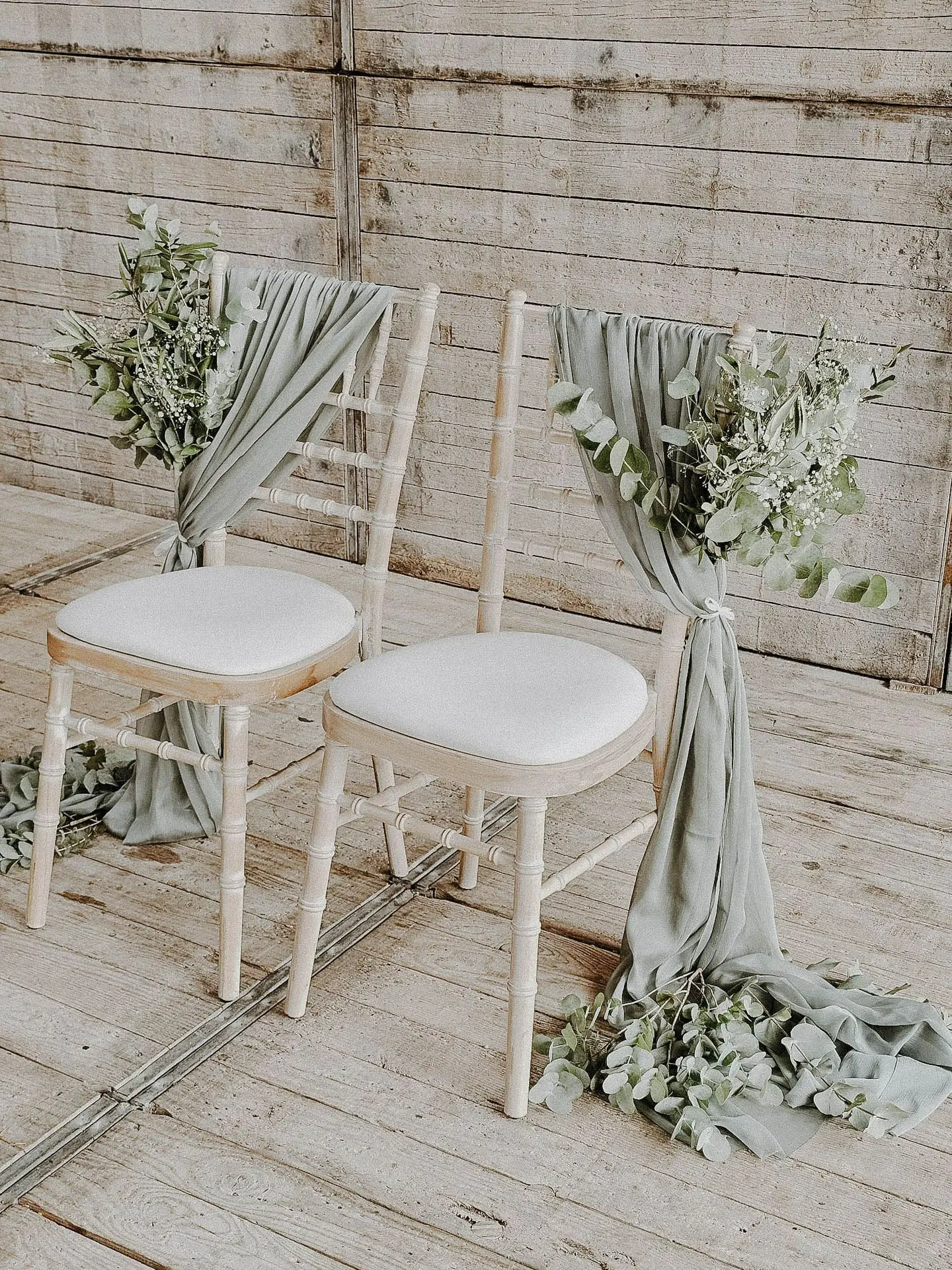 Cérémonie mariage vert sauge