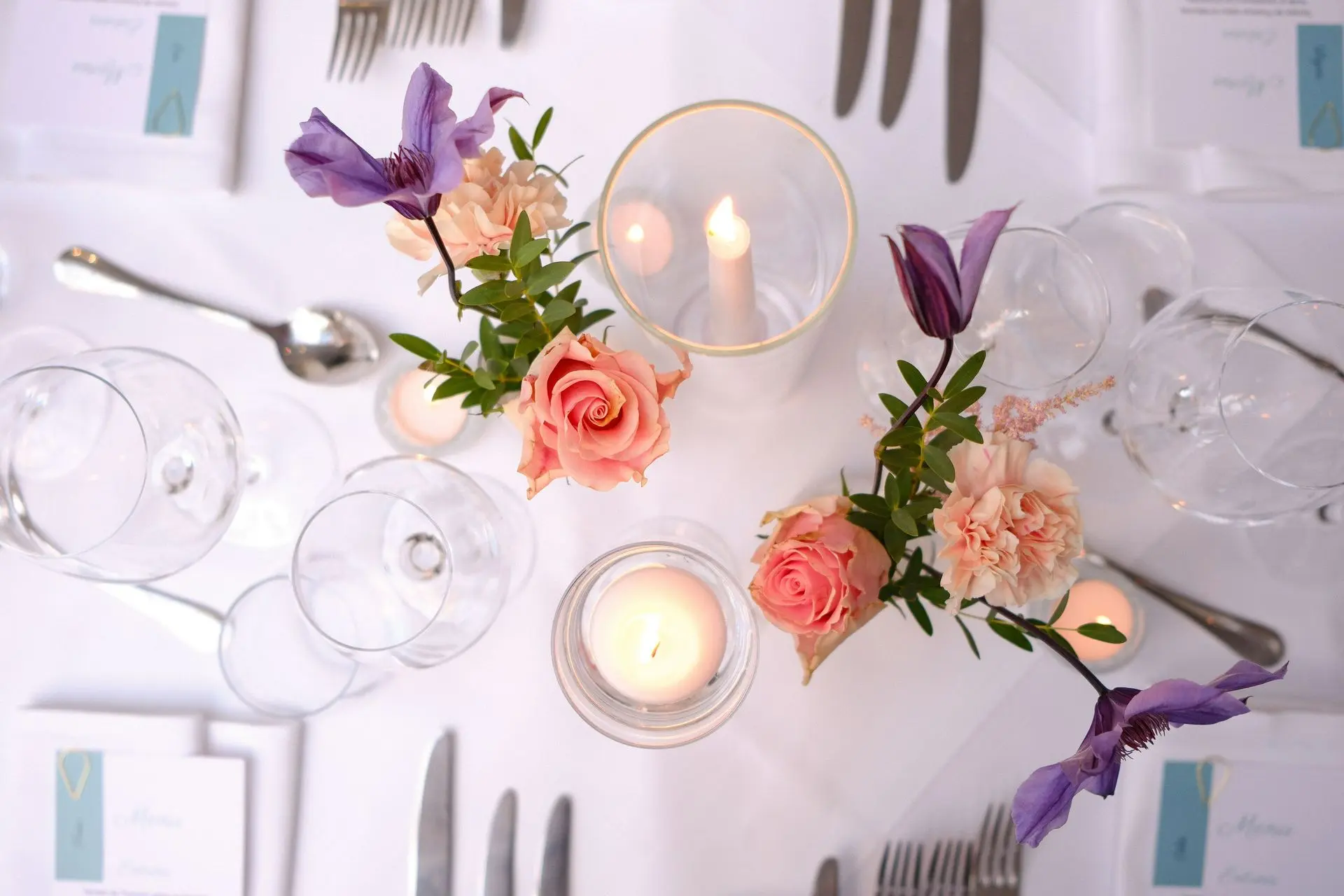 Petit vase fleurie mariage