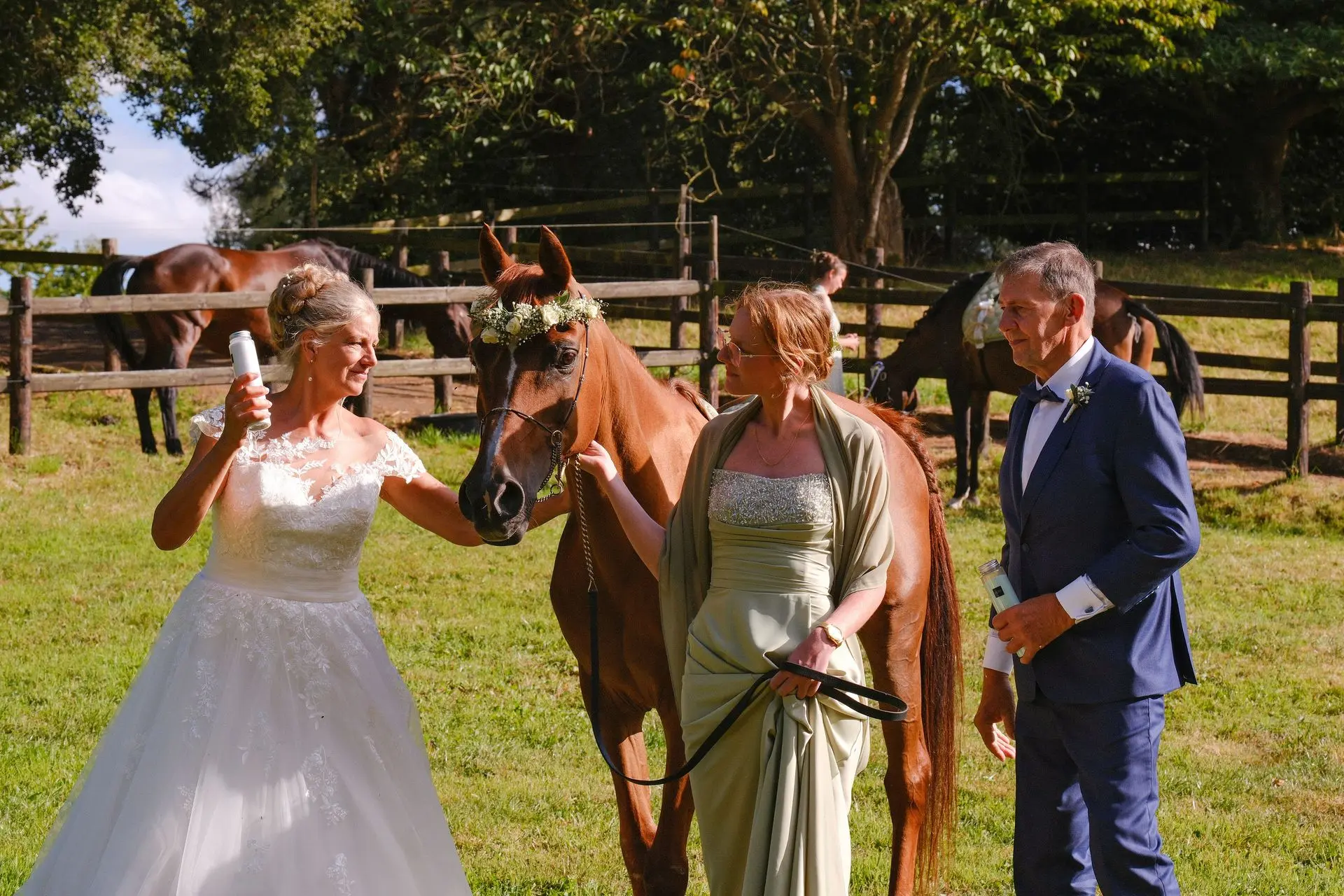 Cérémonie mariage avec un cheval