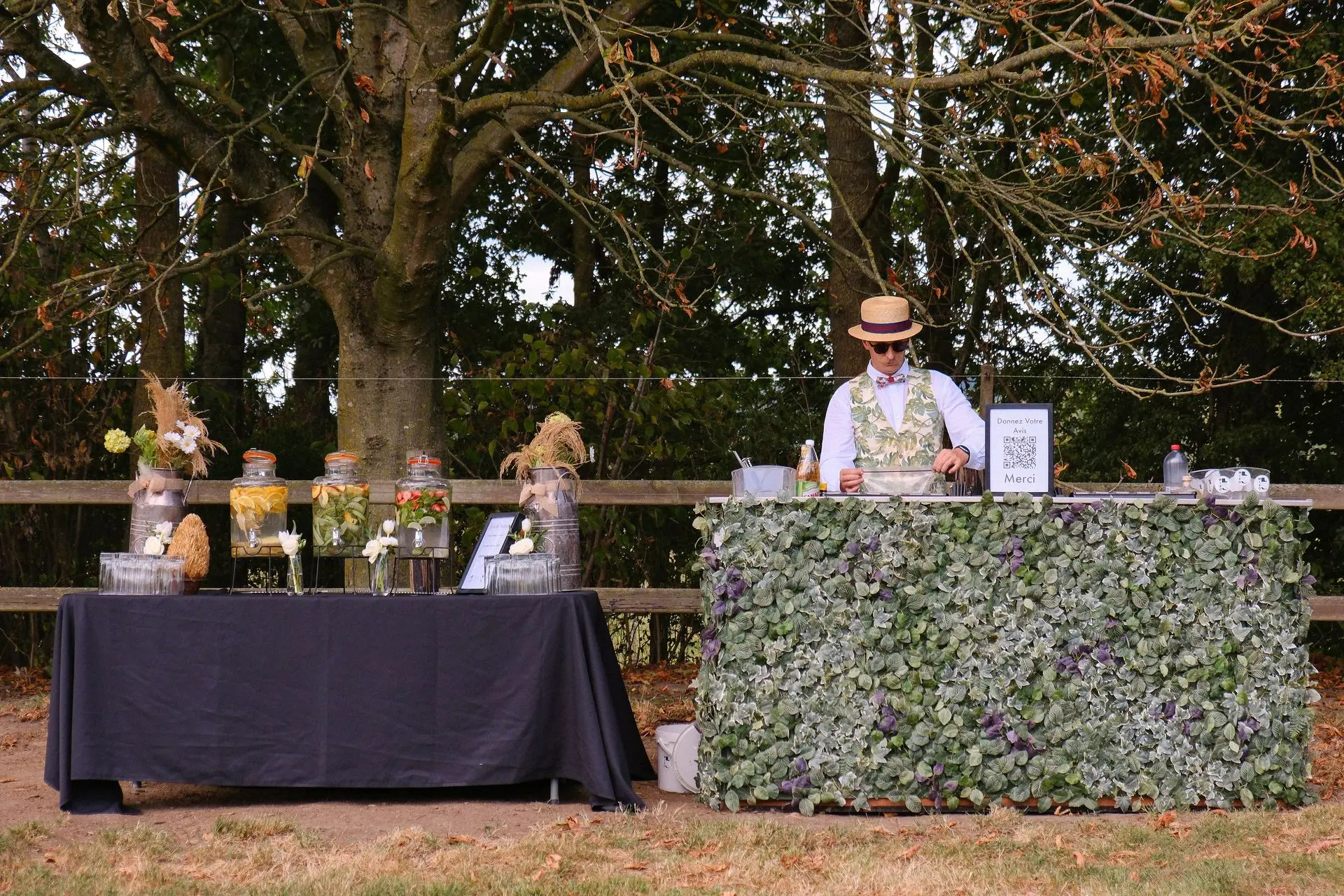 Mixologue pour vin d'honneur mariage