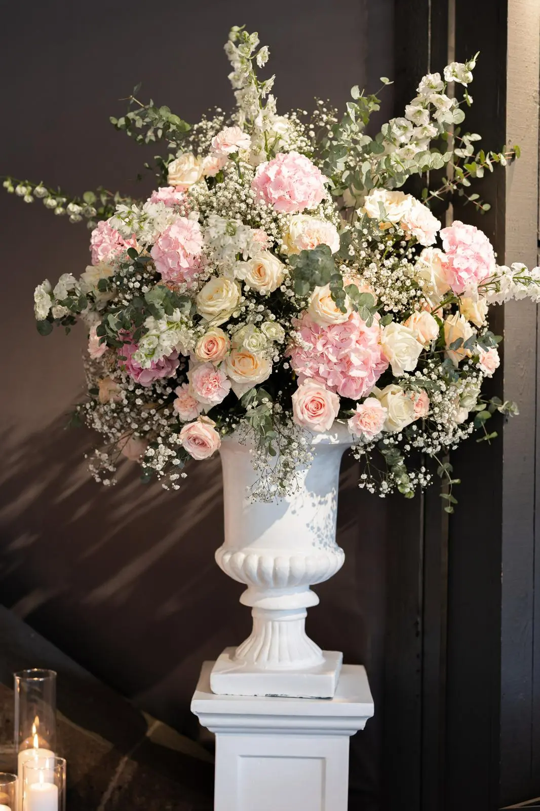 Medicis blanc fleurie