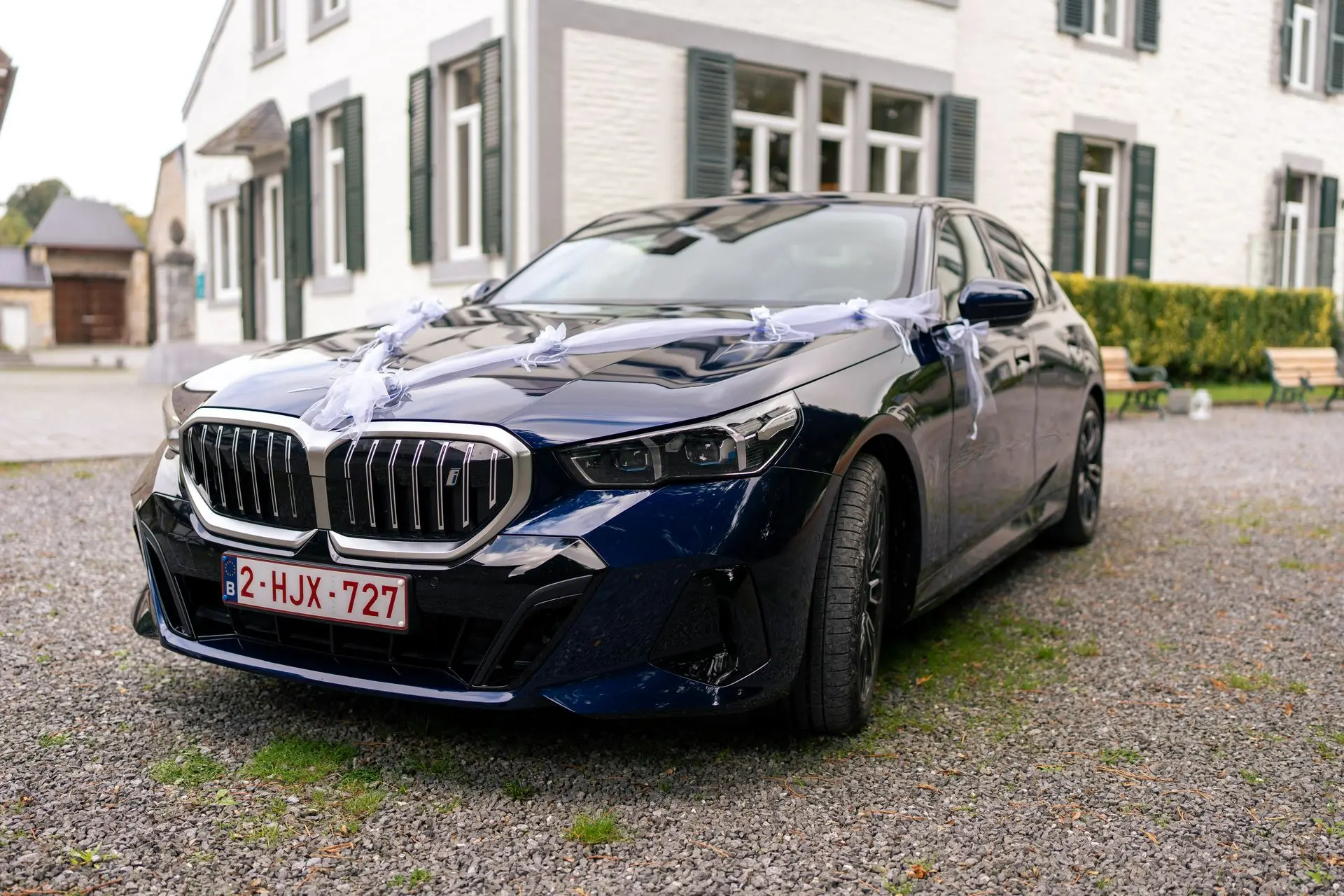 Guirlande voiture mariage
