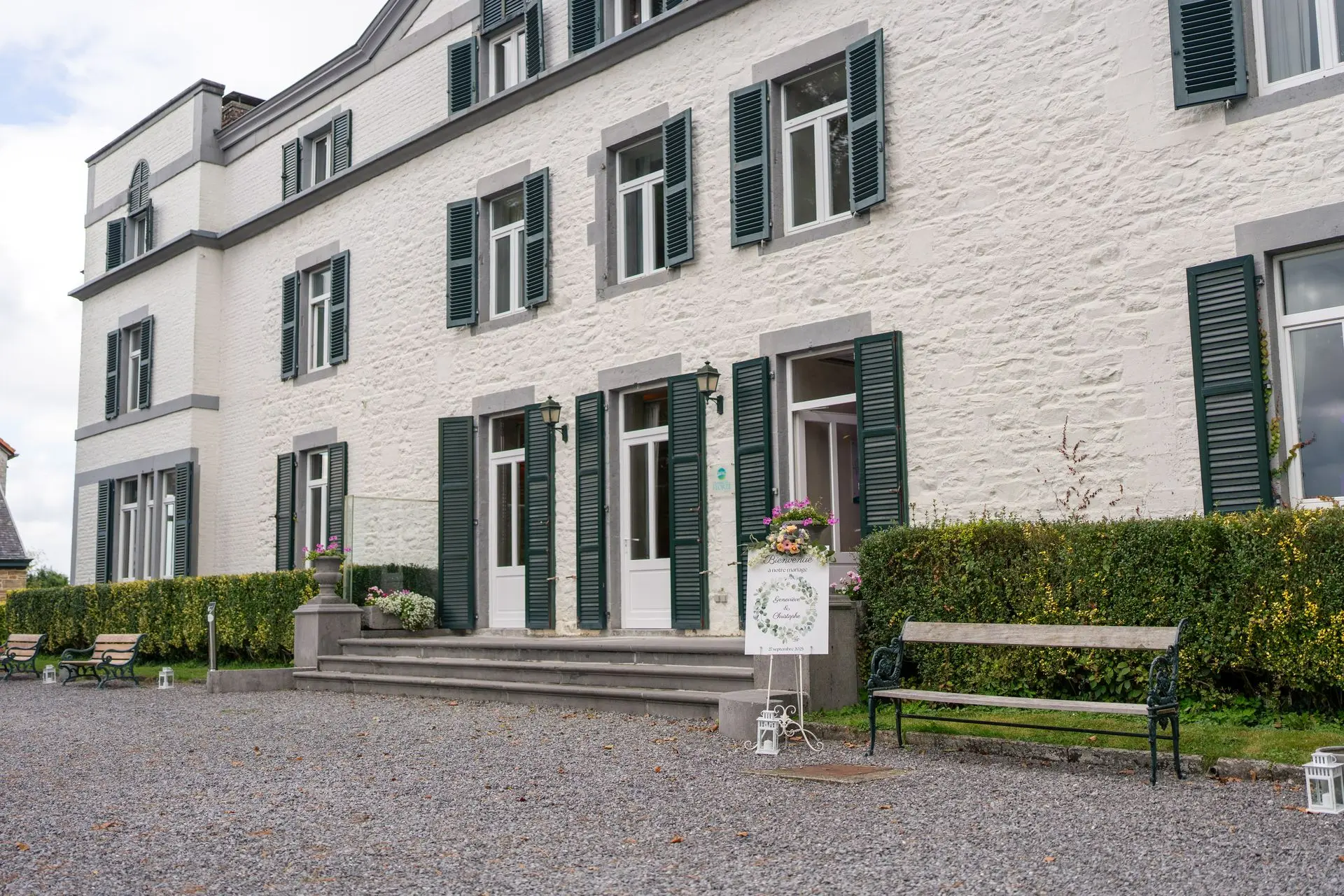 Panneau de bienvenue à l'entrée