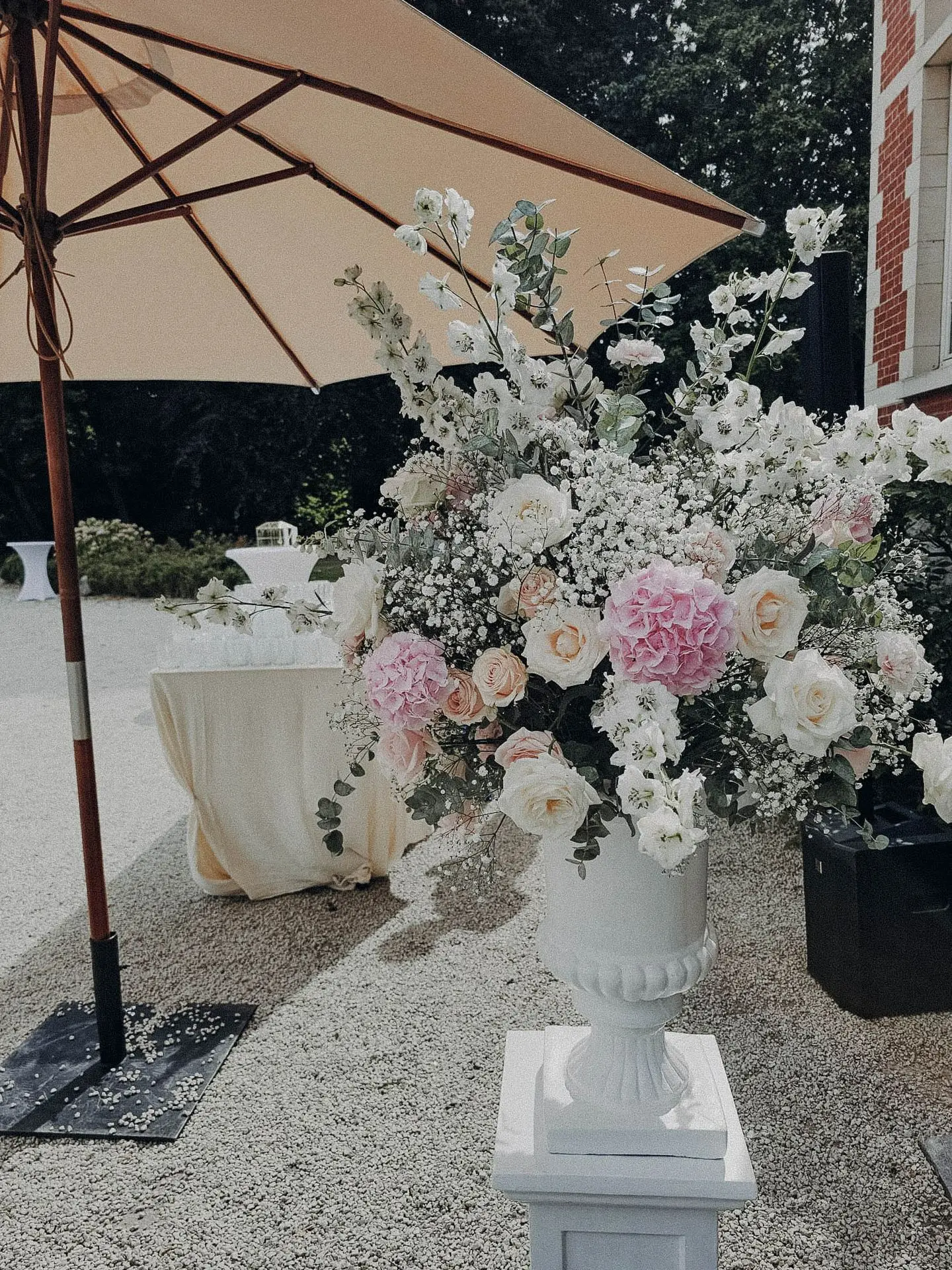 Medicis blanc fleurie