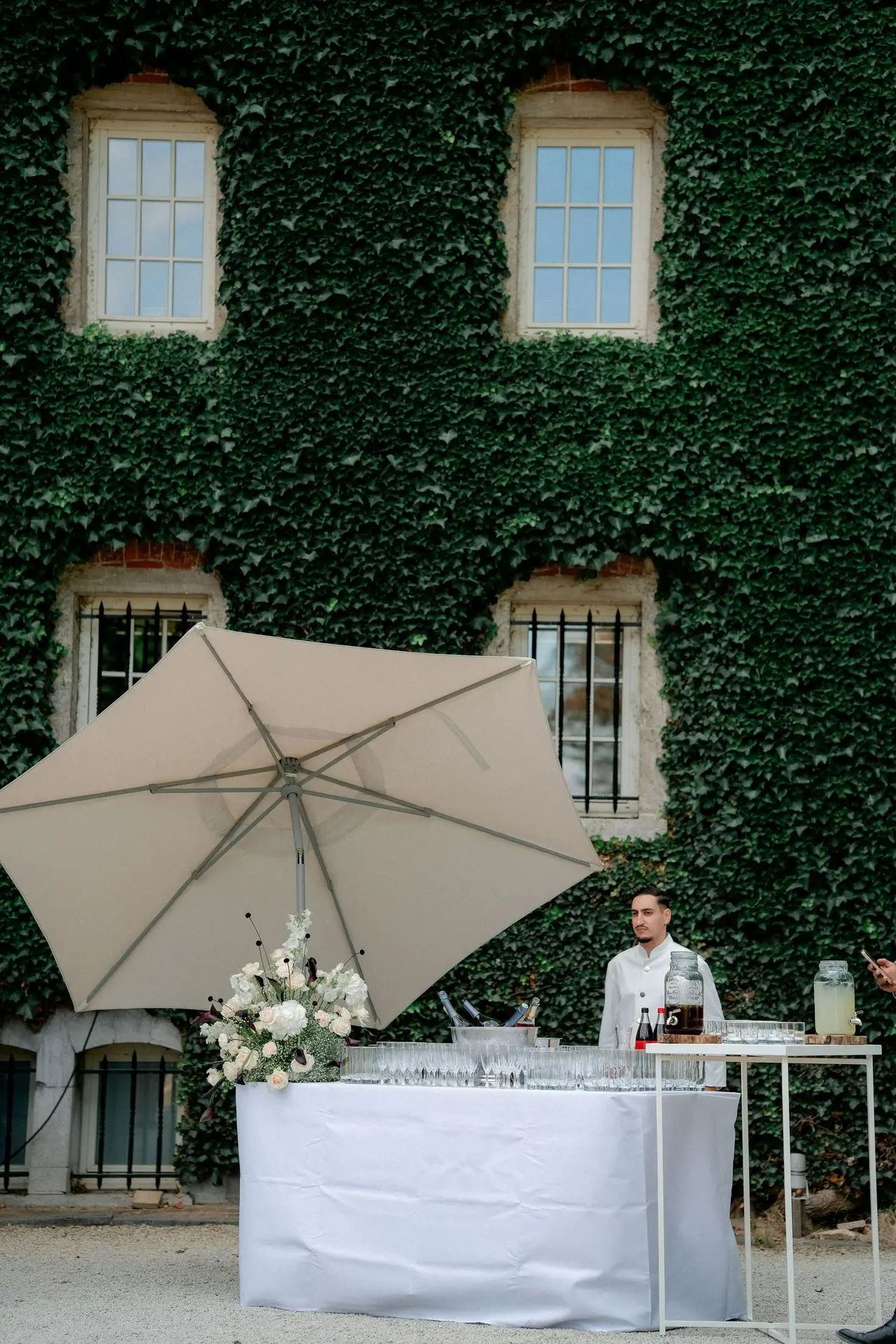 Bar extérieur vin d'honneur mariage