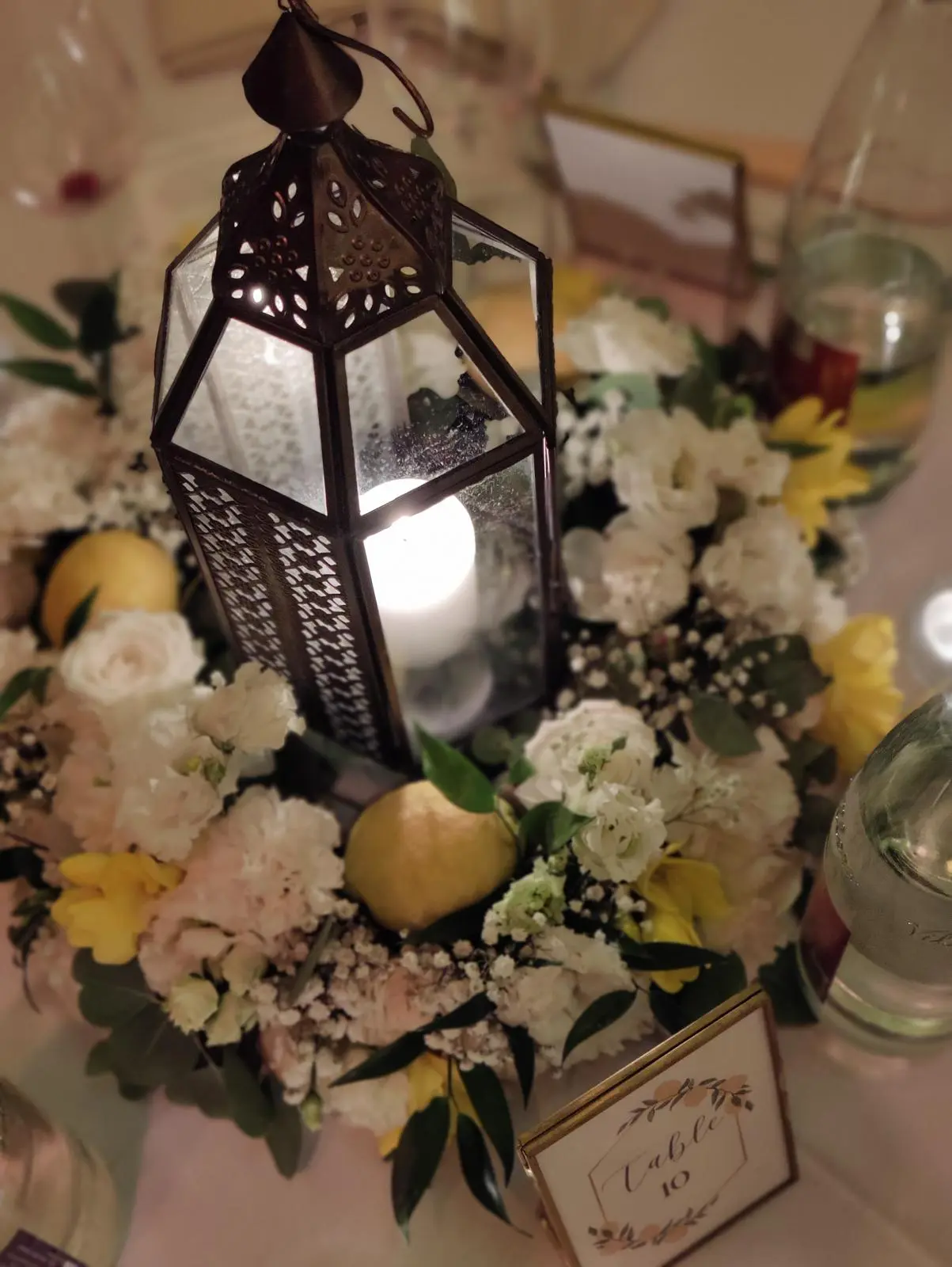 Lanterne oriental centre de table