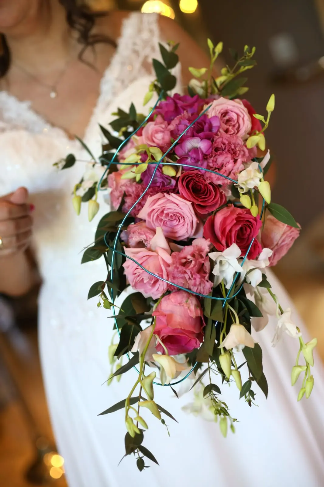 Bouquet de mariée cascade