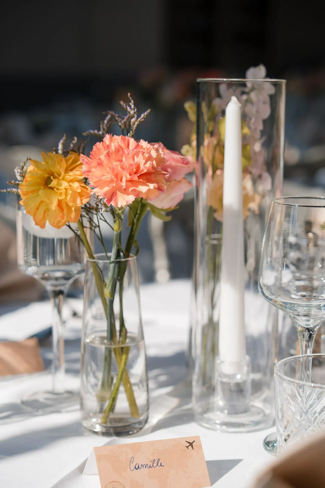 Bouogie chandelle dans long tube