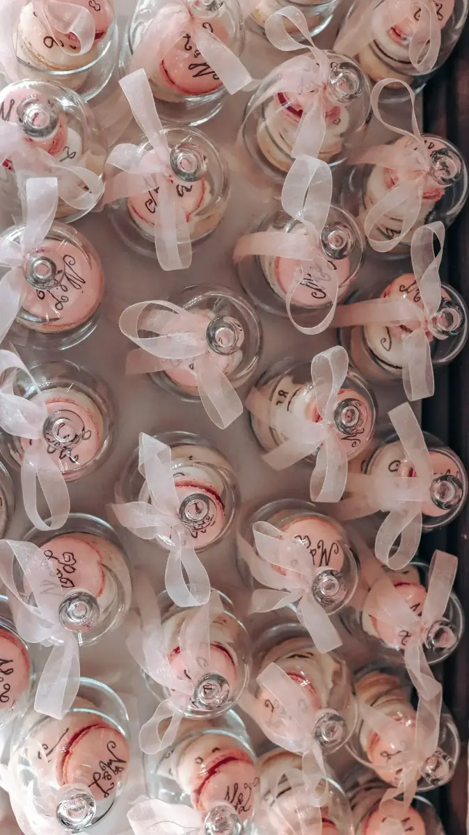 Macaron personnalisé – Château de Ruisbroek, mariage de Meryam et Lorenzo