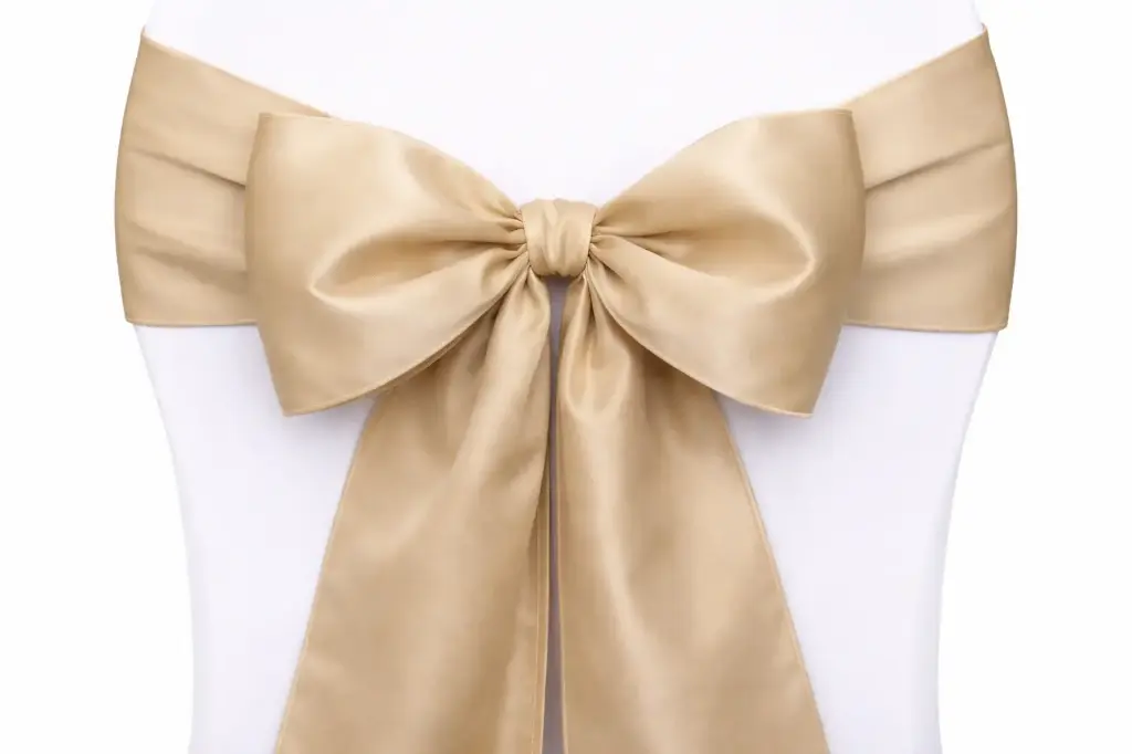 Ruban nœud de chaise or