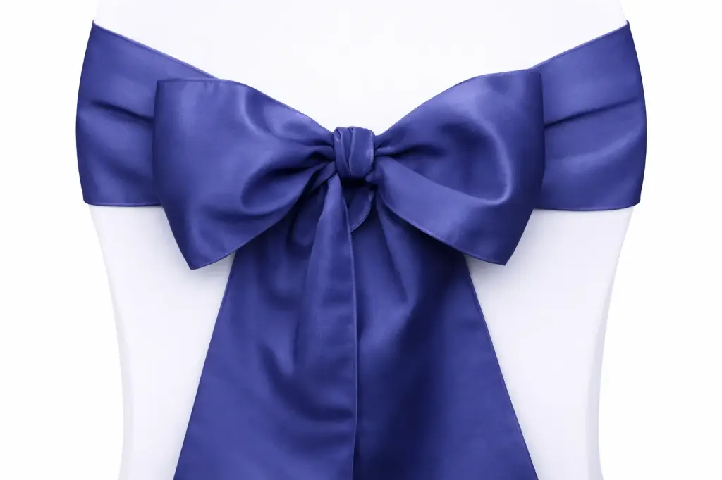Ruban nœud de chaise bleu marine
