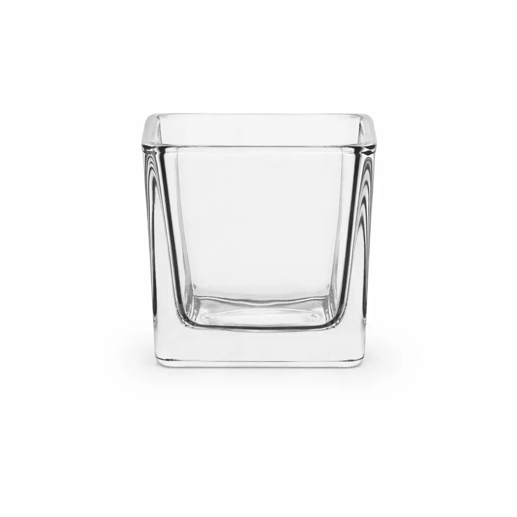 Photophore carré en verre