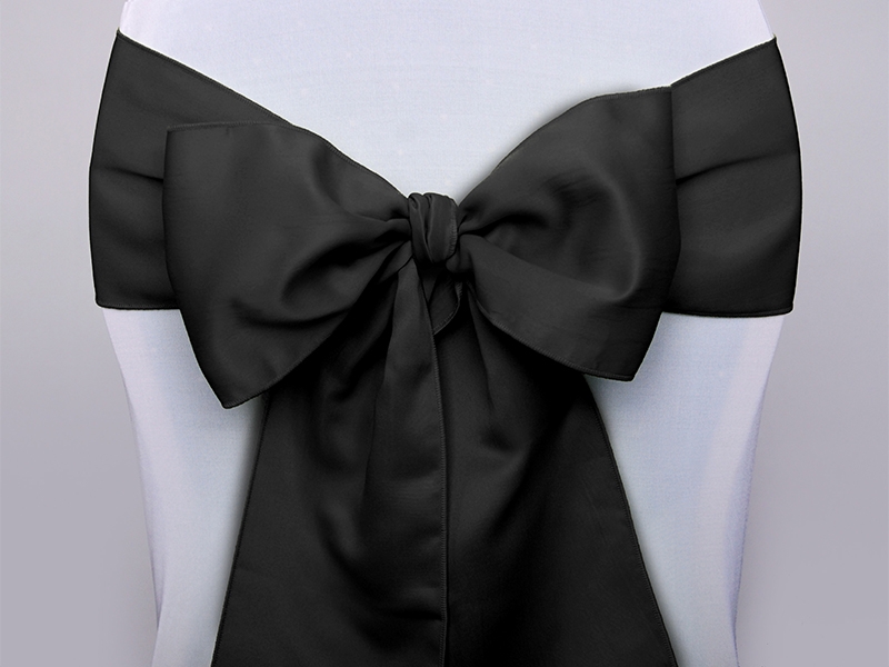 Ruban nœud de chaise noir
