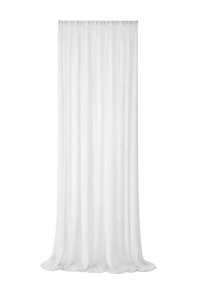 Voilage mousseline blanche