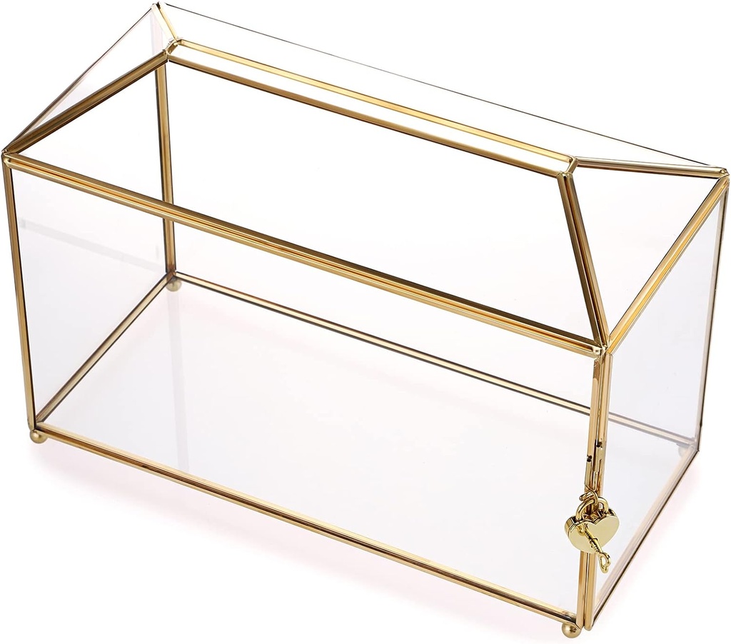Urne en verre avec cadenas