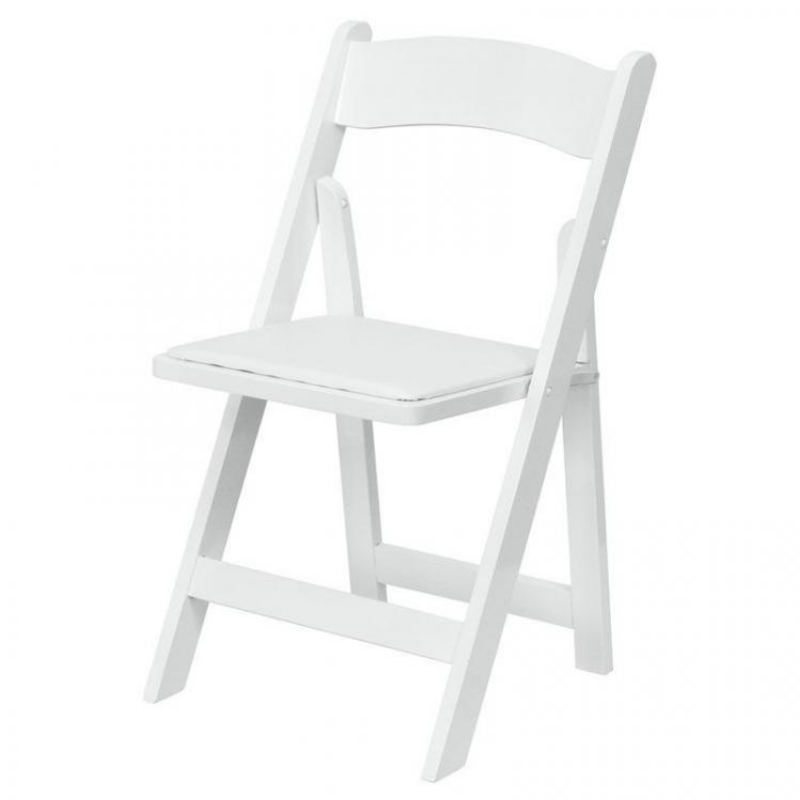Chaise pliante blanche