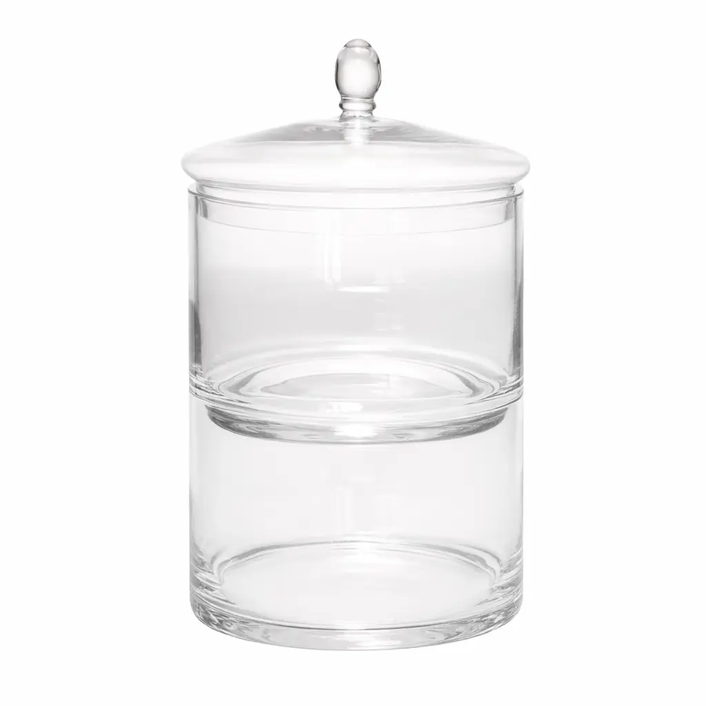 Bonbonnière 2 étages en verre