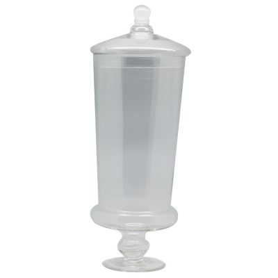 Bonbonnière droite en verre