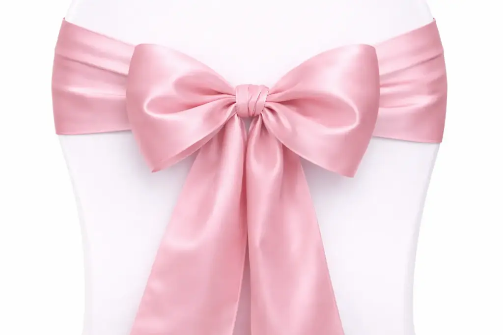 Ruban nœud de chaise rose