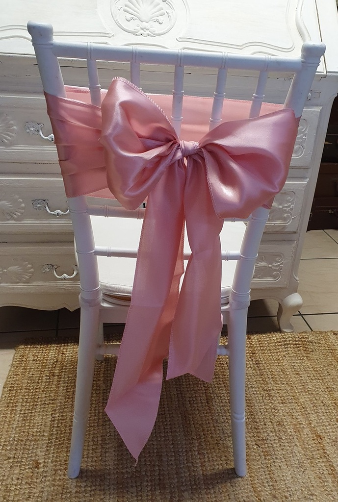 Ruban nœud de chaise rose