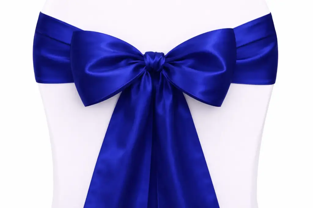 Ruban nœud de chaise bleu royal