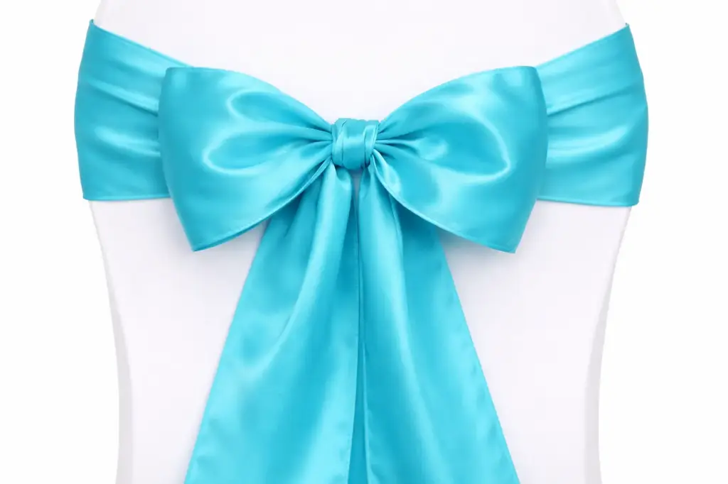 Ruban nœud de chaise turquoise