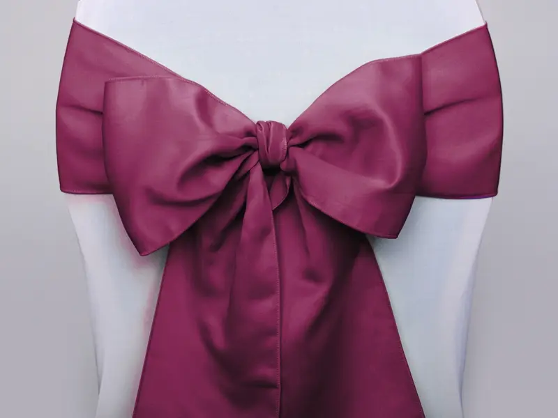 Ruban nœud de chaise bordeaux
