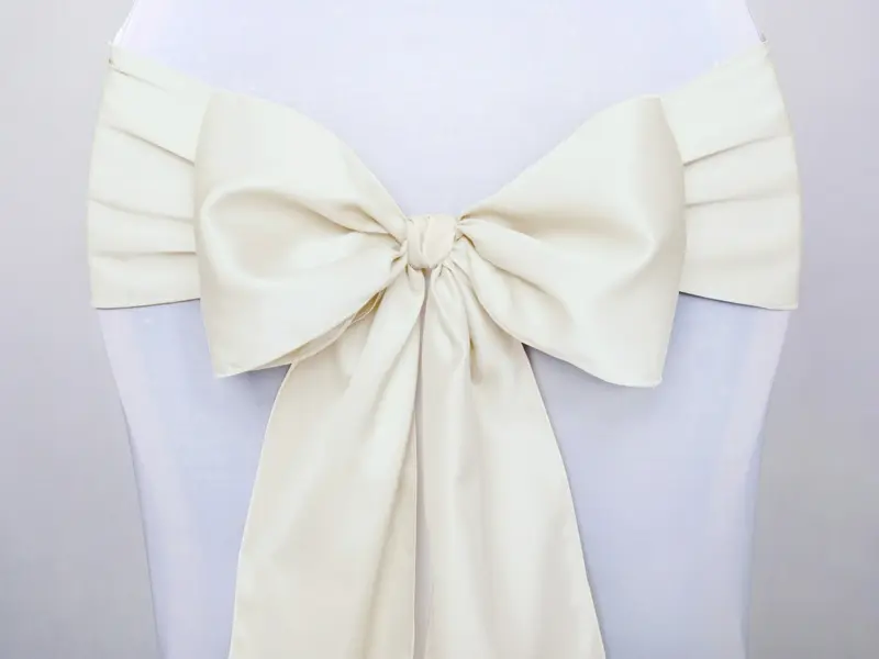 Ruban nœud de chaise crème