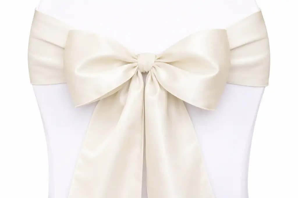 Ruban nœud de chaise crème