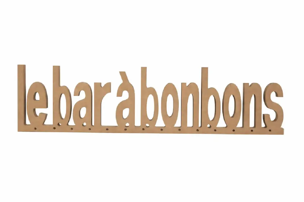 "Le bar à bonbons" en bois