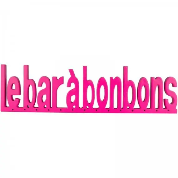 "Le bar à bonbons" fuchsia