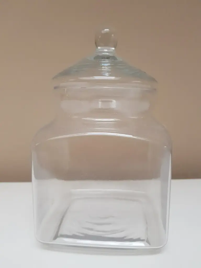 Bonbonnière carré en verre