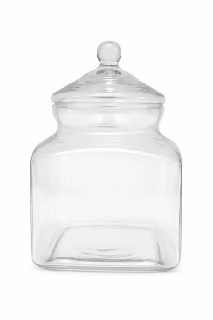 Bonbonnière carré en verre